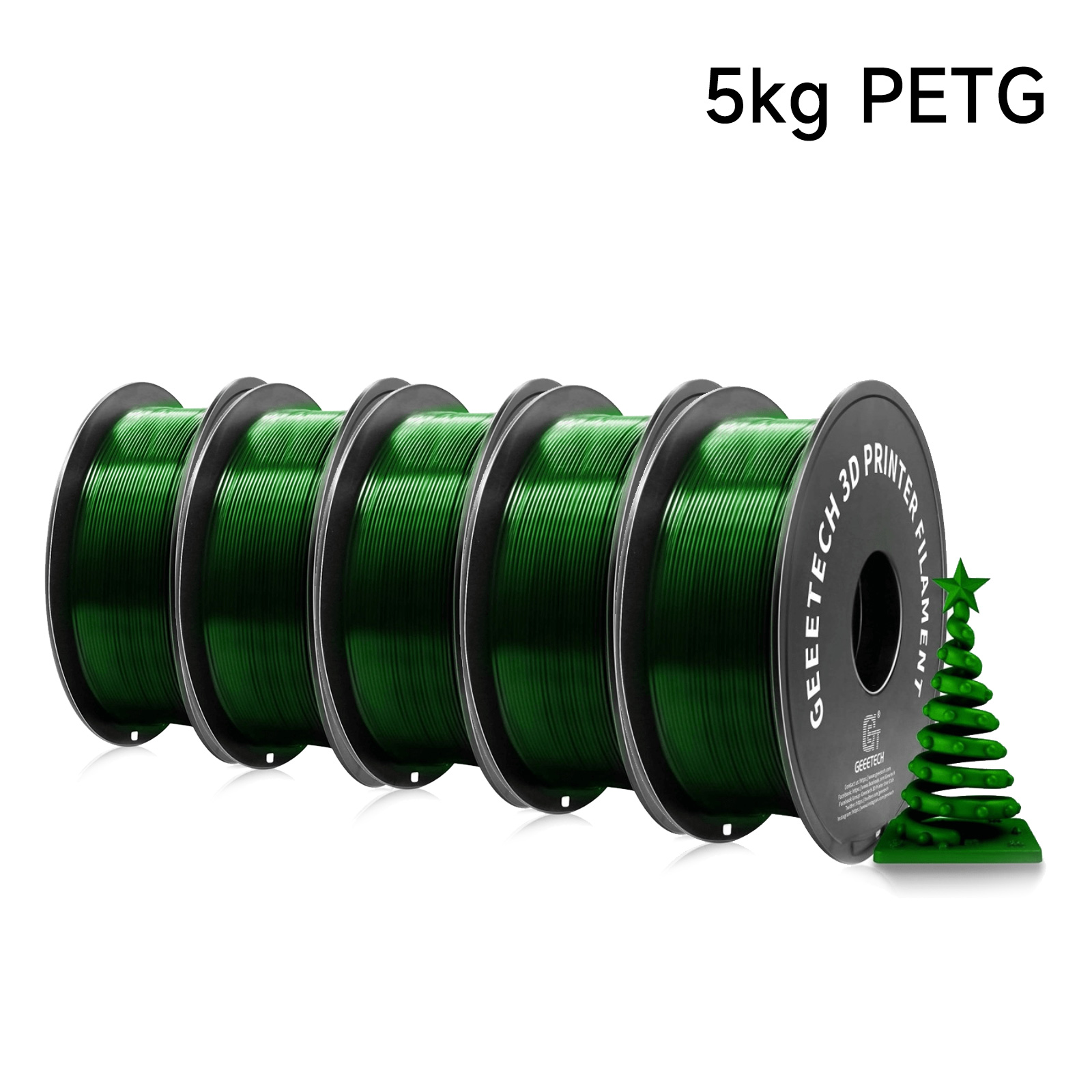 Geeetech 5kg PETG 1.75mm Filam - Filament 1.75 ulasan dan harga