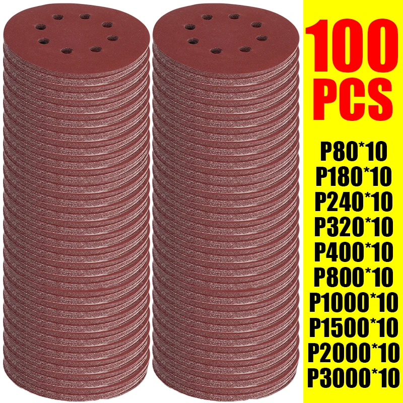 100PCS Sanding Discs 8 Hole Ho - Extruder ulasan dan harga