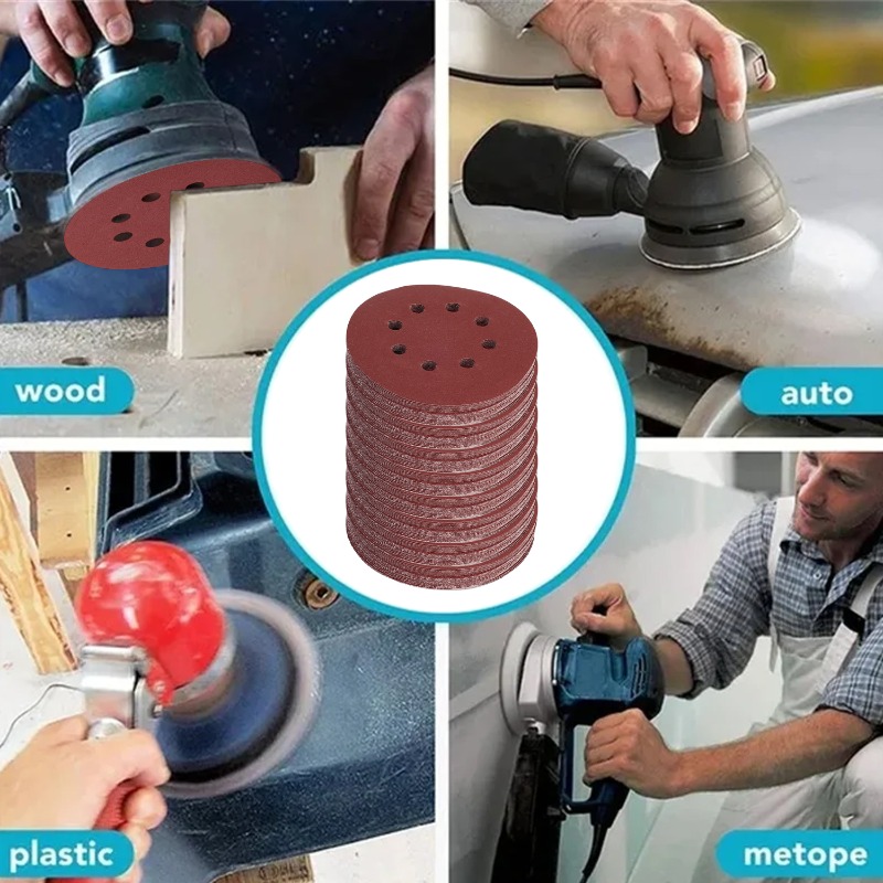 100PCS Sanding Discs 8 Hole Ho - Extruder ulasan dan harga