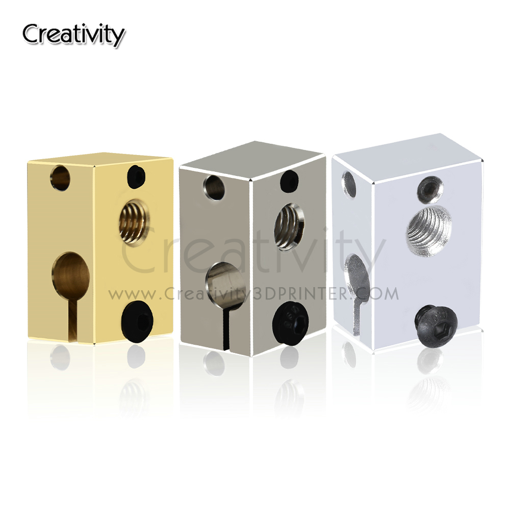 V6 PT100 Heater Block Plated C - Direct Drive Extruder ulasan dan harga