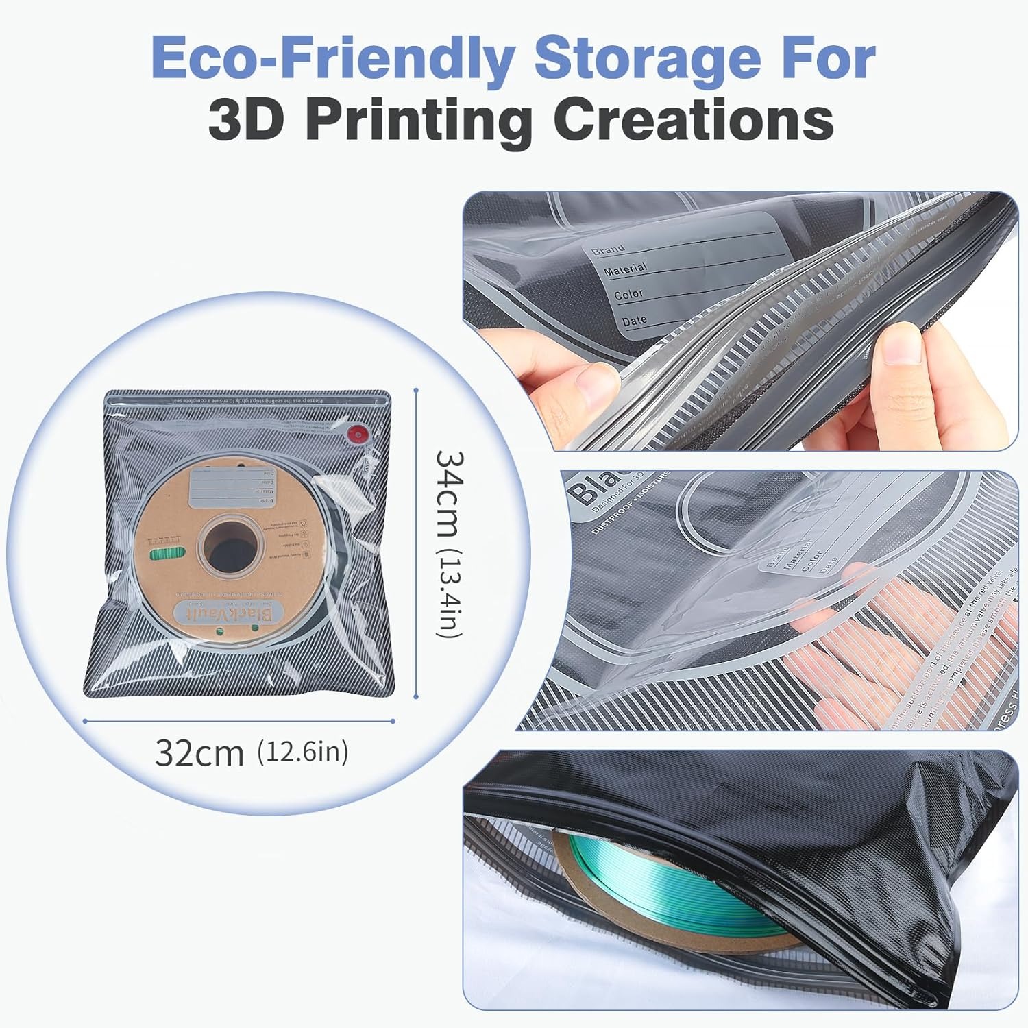 3D Filament Bag Black Filament - Abs Filament ulasan dan harga