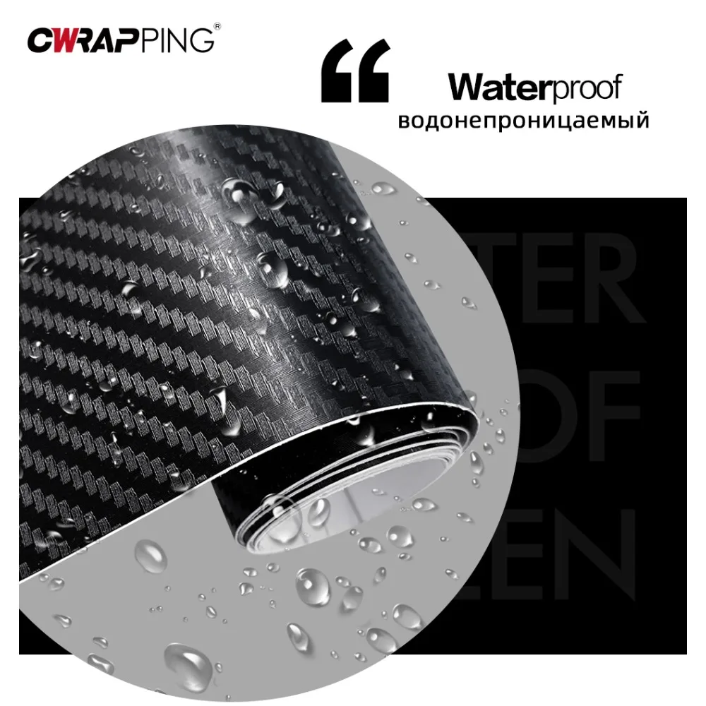 15x127cm 3D Carbon Fiber Car V - Fep Film ulasan dan harga