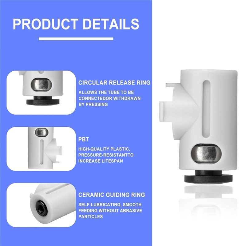 B62B-PTFE Tube Connectors(3Pac - Ptfe Tube ulasan dan harga