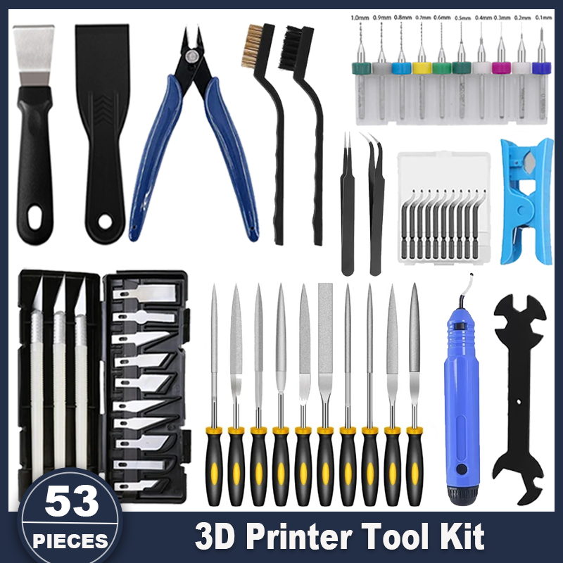 3D Printer Tools Kit, 53pcs 3D - Fdm Printer ulasan dan harga